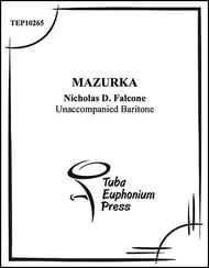 Mazurka for Solo Euphonium Euphonium Solo Unaccompanied P.O.D. cover Thumbnail